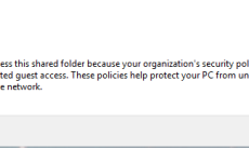 Fix lỗi you can’t access this shared folder because your organization’s