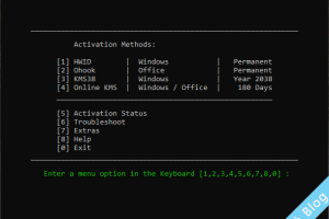 KÍCH HOẠT WINDOWS & OFFICE BẰNG SCRIPT