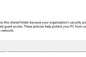 Fix lỗi you can’t access this shared folder because your organization’s