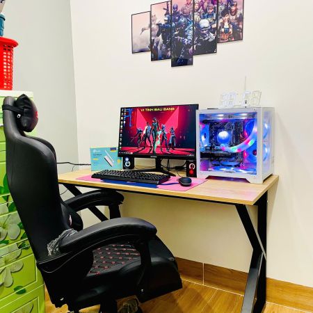 Combo Bàn Ghế Gaming - Đen/Trang/Hồng