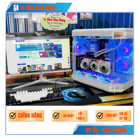 PC Gaming Full White  | Intel i5 12400F \ RTX 3060 12G\ B760M\ RAM 16GB\ SSD 512GB