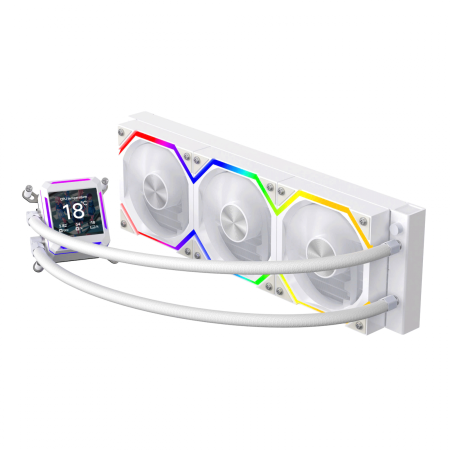 Tản nhiệt nước Leopard Astro Shell 360 ARGB Digital LCD (Black / White)