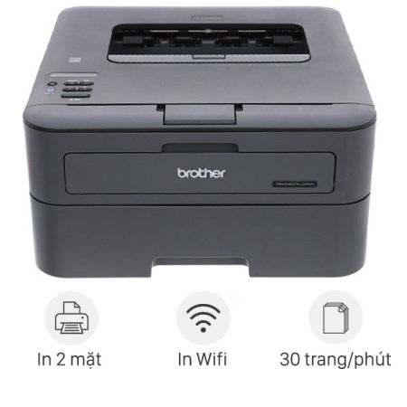 Máy in Laser đen trắng Brother HL-L2366DW (Đảo mặt, A4, USB, LAN, WIFI)