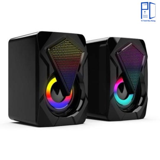 Loa vi tính mini 2.0 LeerFei LED RGB