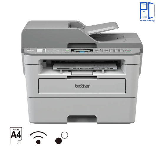 Máy In Laser Đen Trắng Đa Năng Brother MFC-B7715DW (Fax, In Hai Mặt, Scan, Copy, ADF, A4, USB, LAN, WIFI)