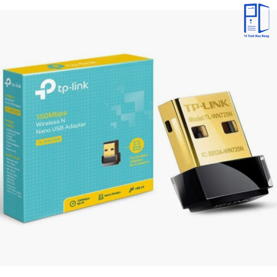 Thiết bị thu sóng wifi TP-LINK USB TL-WN 725N Tốc độ 150MBPS