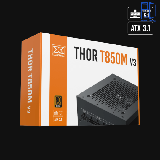 Nguồn Xigmatek Thor T850M 850W 80 Plus Bronze | Full Modular, ATX