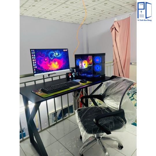 Combo Bàn Ghế  - Đen/Trắng/Hồng